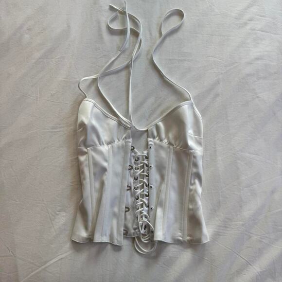 Guizio white corset top - Picture 3 of 4